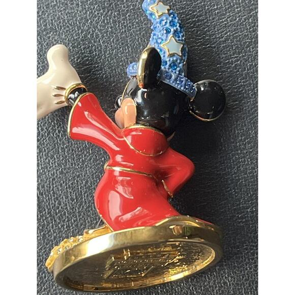 Disney Arribas Brothers Jeweled LE Sorcerer Mickey Mouse Star Swarovski Figure - Picture 3 of 4